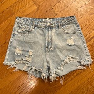 Signature8 Light Wash Denim Shorts